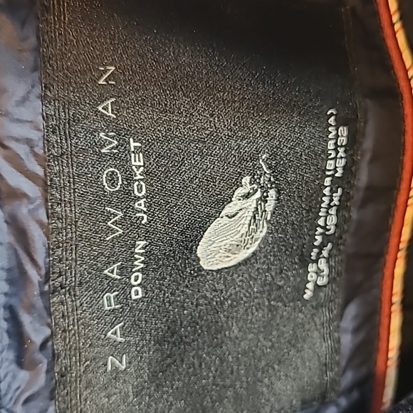 Zara Woman Down Full Zip Sleeveless Vest Size XL Blue - Picture 3 of 5